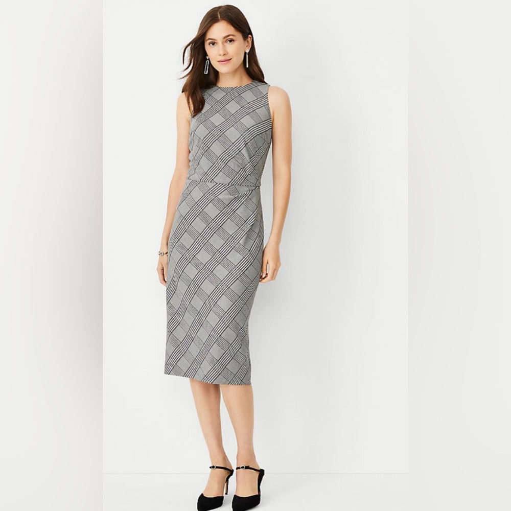 Ann Taylor - Plaid sheath dress (10)